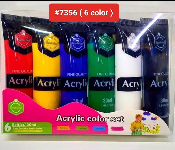 Keep Smiling Acrylic Colour set of 6