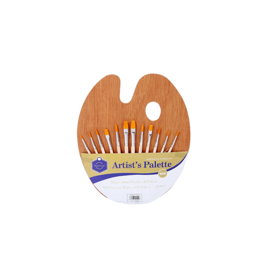 Keep Smiling Artist Brushes and Pallet Set
