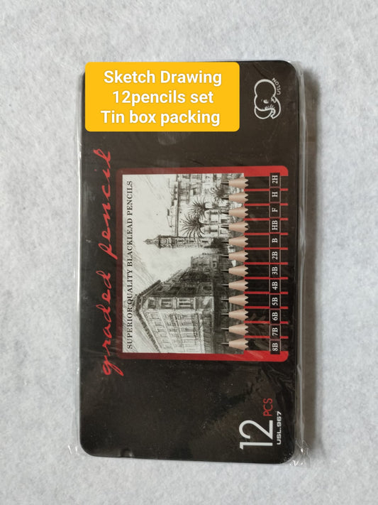 Graded sketching pencil set